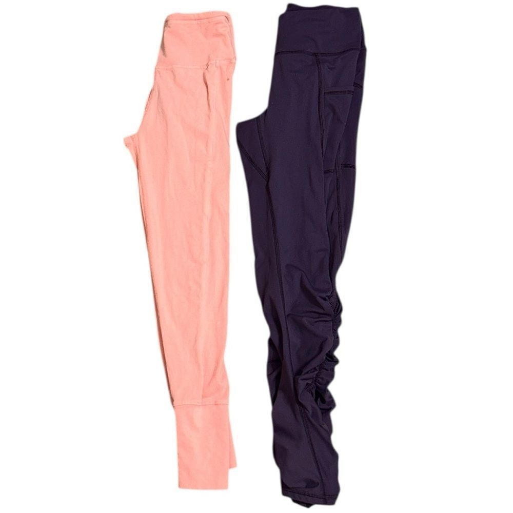 Free people Bundle Pink and Purple Leggings(Size XS/S) - Picture 2 of 7
